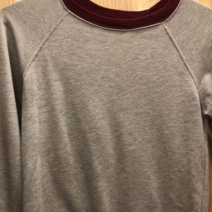 Gray treasure and bond lightweight sweatshirt